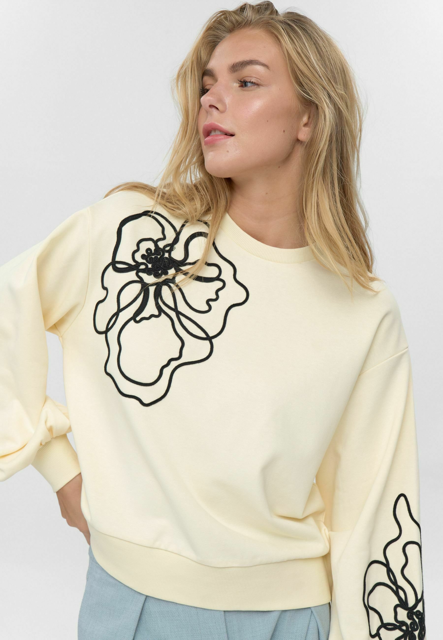 Moves FLOWER - Sweatshirt - shortbread/beige - Zalando