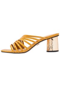 Topshop Muiltjes met hak - dark yellow