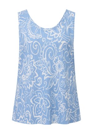 s.Oliver, MIT PLISSEEFALTEN - Top - himmelblau