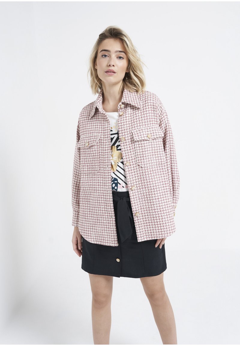 Damen Leichte Jacken | I.Code by IKKS Leichte Jacke pied de poule/rosa - DH97539 Damen Leichte Jacken | I.Code by IKKS Leichte Jacke pied de poule/rosa - DH97539