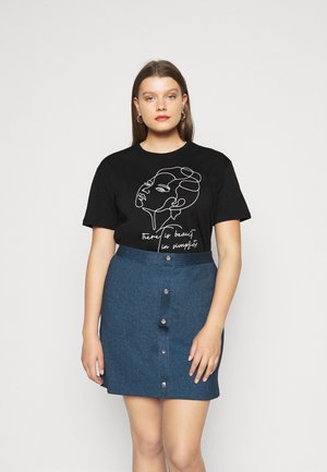 Triko s potiskem - black