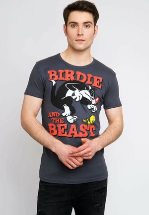 LOONEY TUNES - Print T-shirt - blaugrau