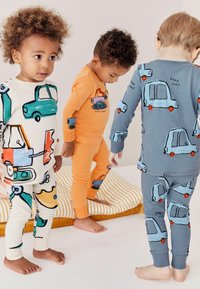 Next SNUGGLE 3 PACK SET - Pyjama - blue orange digger