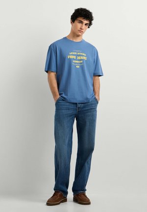 Pepe Jeans, PEPE JEANS PRINT T-SHIRT JAXON TEE - T-shirt con stampa - sea blue