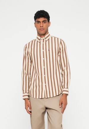 FLEX BOLD STRIPE SHIRT - Hemd - highland khaki / stripe