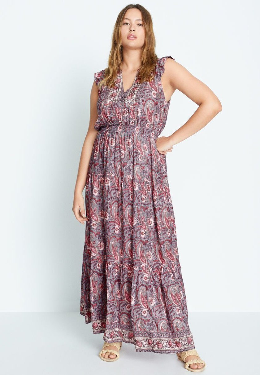 pastel purple maxi dress