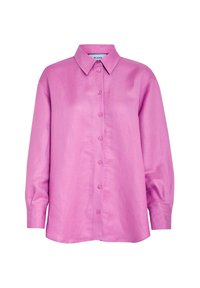 Minus MIAUGUSTE LINEN SHIRT. - Nööpidega pluus - super pink