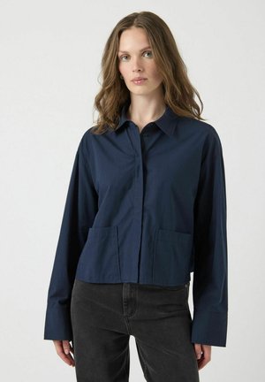 YAS, YASLEE LS SHORT SHIRT S. NOOS - Chemisier - navy blazer