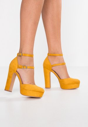 Even&Odd Højhælede pumps - yellow
