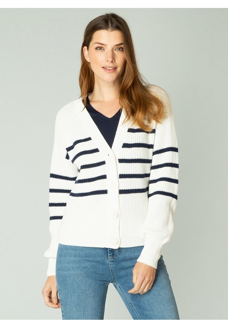 Damen Strickjacken | Yest Strickjacke white/weiß - QO08983 Damen Strickjacken | Yest Strickjacke white/weiß - QO08983
