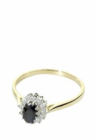 DIAMANT L'ÉTERNEL DIAMOND AND SAPPHIRE CLUSTER - Gredzens - gold-coloured