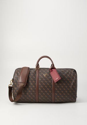 PISA - Weekend bag - brown/ochre/burgundy