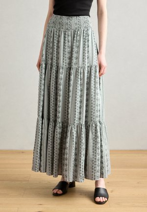 MAXI SKIRT - Maxi skirt - dusty green