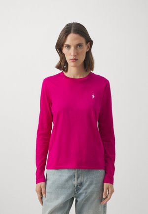 LONG SLEEVE JERSEY CREWNECK TEE - Long sleeved top - pink sky