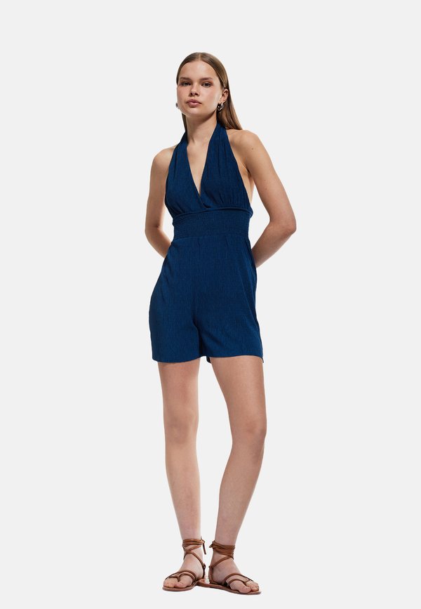 HALTER NECK SHORTS OVERALLS - Jumpsuit