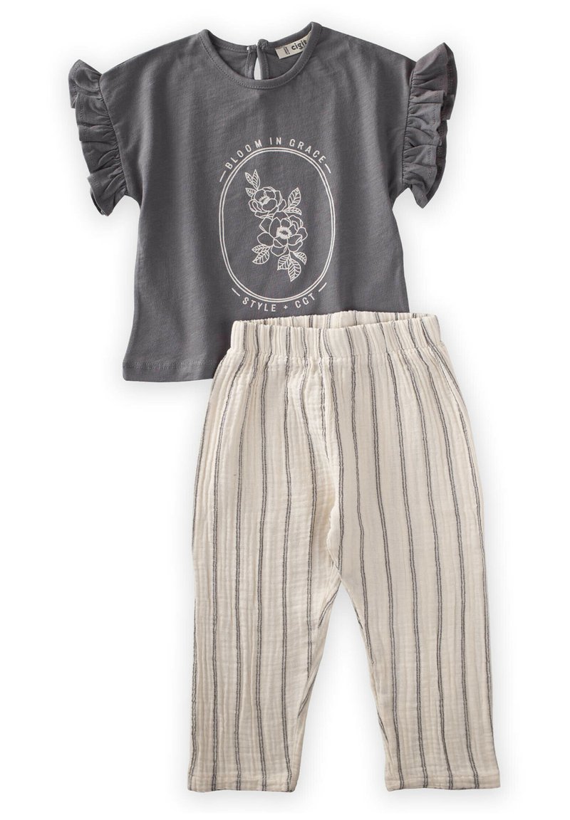 Cigit MUSLIN SET - Nohavice - anthracite