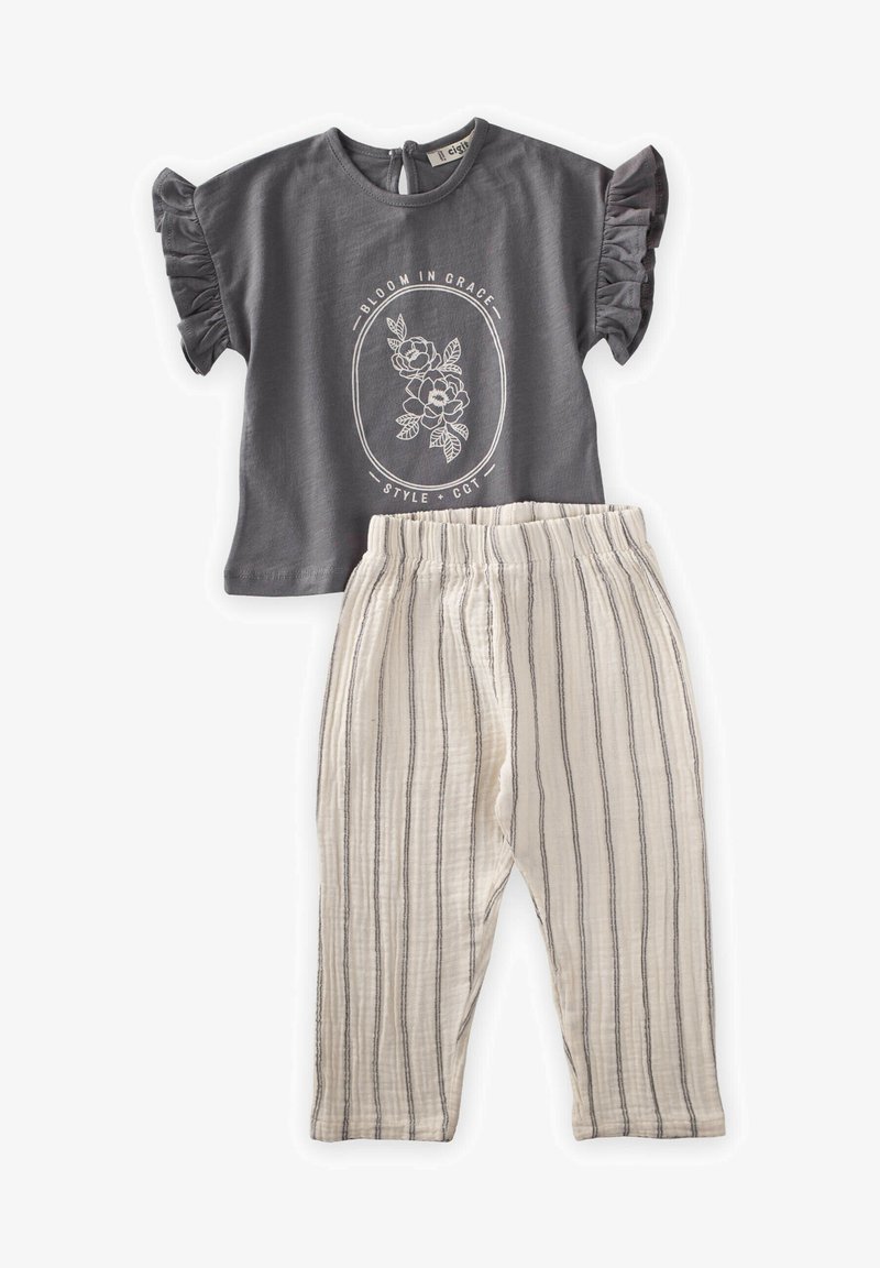 Cigit MUSLIN SET - Nohavice - anthracite