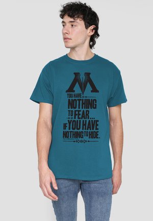 Cotton Soul, HARRY POTTER NOTHING TO FEAR - T-Shirt print - blue-grey