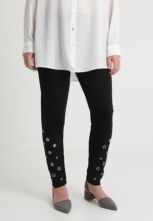 LADIES EYELET - Legging - black