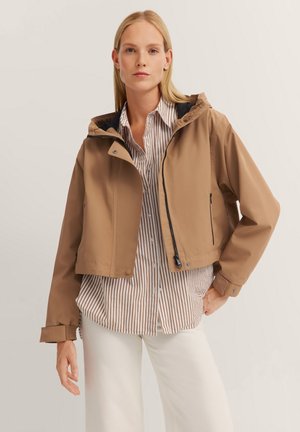 Regenjacke / wasserabweisende Jacke - beige