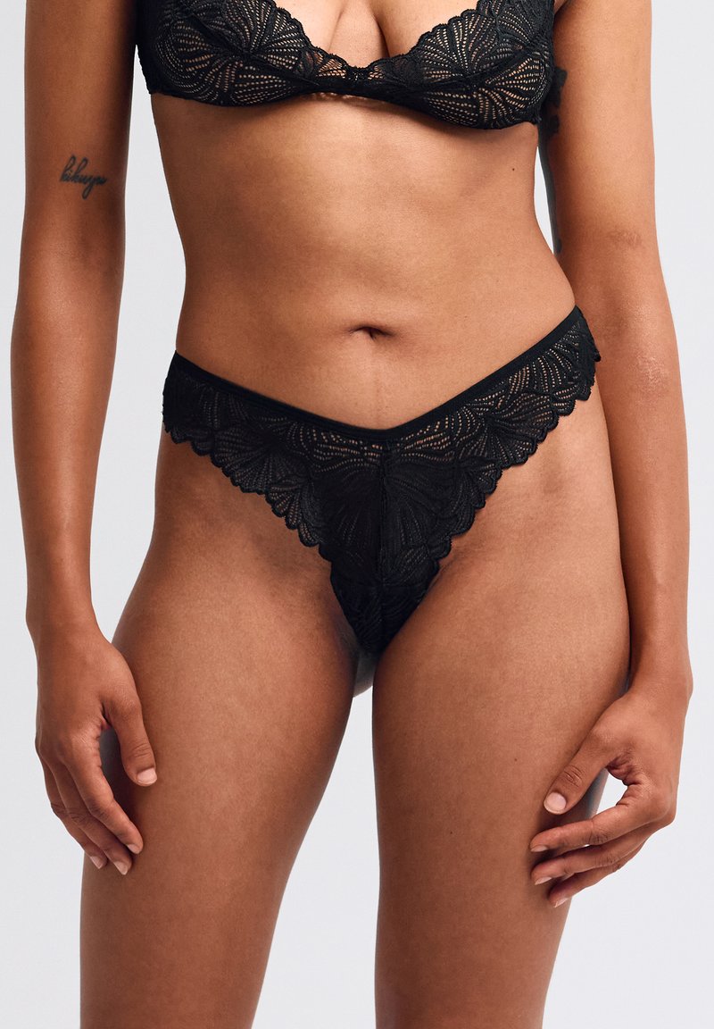 Erlich Textil FLUID BRAZIL - String - schwarz