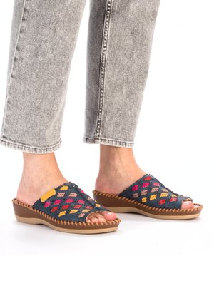 Rieker Mules - blau
