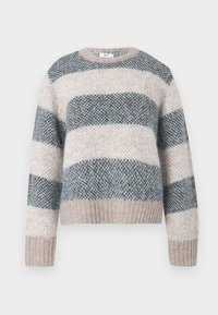 JDYZOEY LIFE O NECK - Πουλόβερ - taupe gray