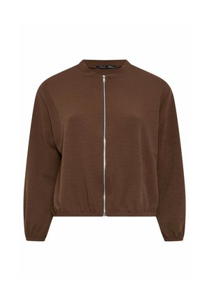 Yours Clothing, PLUS SIZE JACKETS - Jas - chocolate