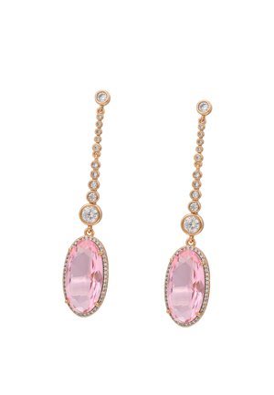 Cercei - rose gold - coloured pink