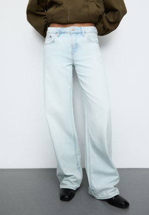Stradivarius D91 - Ravne kavbojke - light blue denim