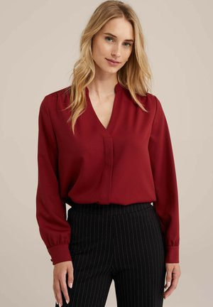 WE Fashion Nööpidega pluus - red