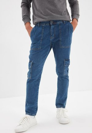 Jeans a sigaretta - navy blue