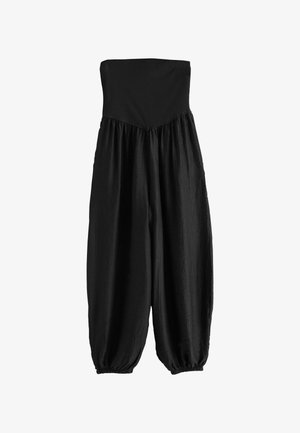 Next, JERSEY BANDEAU BALLOON LEG JUMPSUIT - Jumpsuit - black