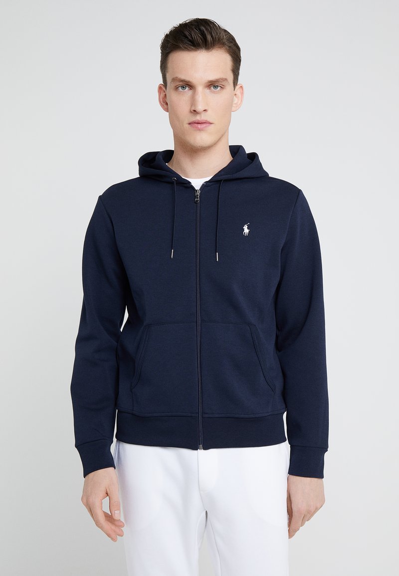 Polo Ralph Lauren LONG SLEEVE - Mikina na zip - aviator navy/tmavě