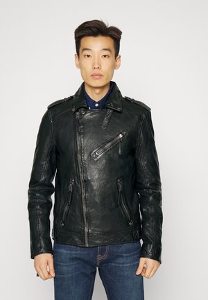 GMMALIC SF STUV - Leather jacket - anthracite