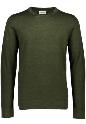 Lindbergh O-NECK - Striktrøje - dk army