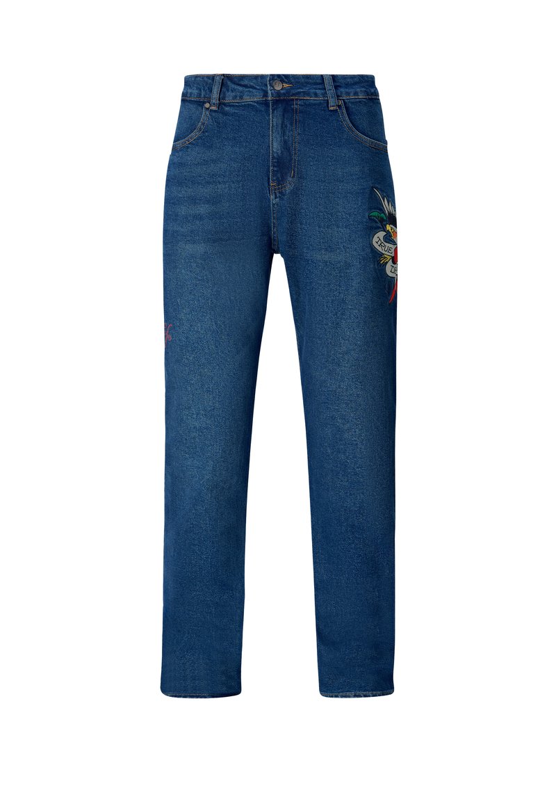 Ed Hardy Straight leg jeans blauw denim/bluedenim