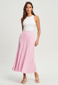 CALLI CYRIL - Klostuotas sijonas - pale pink