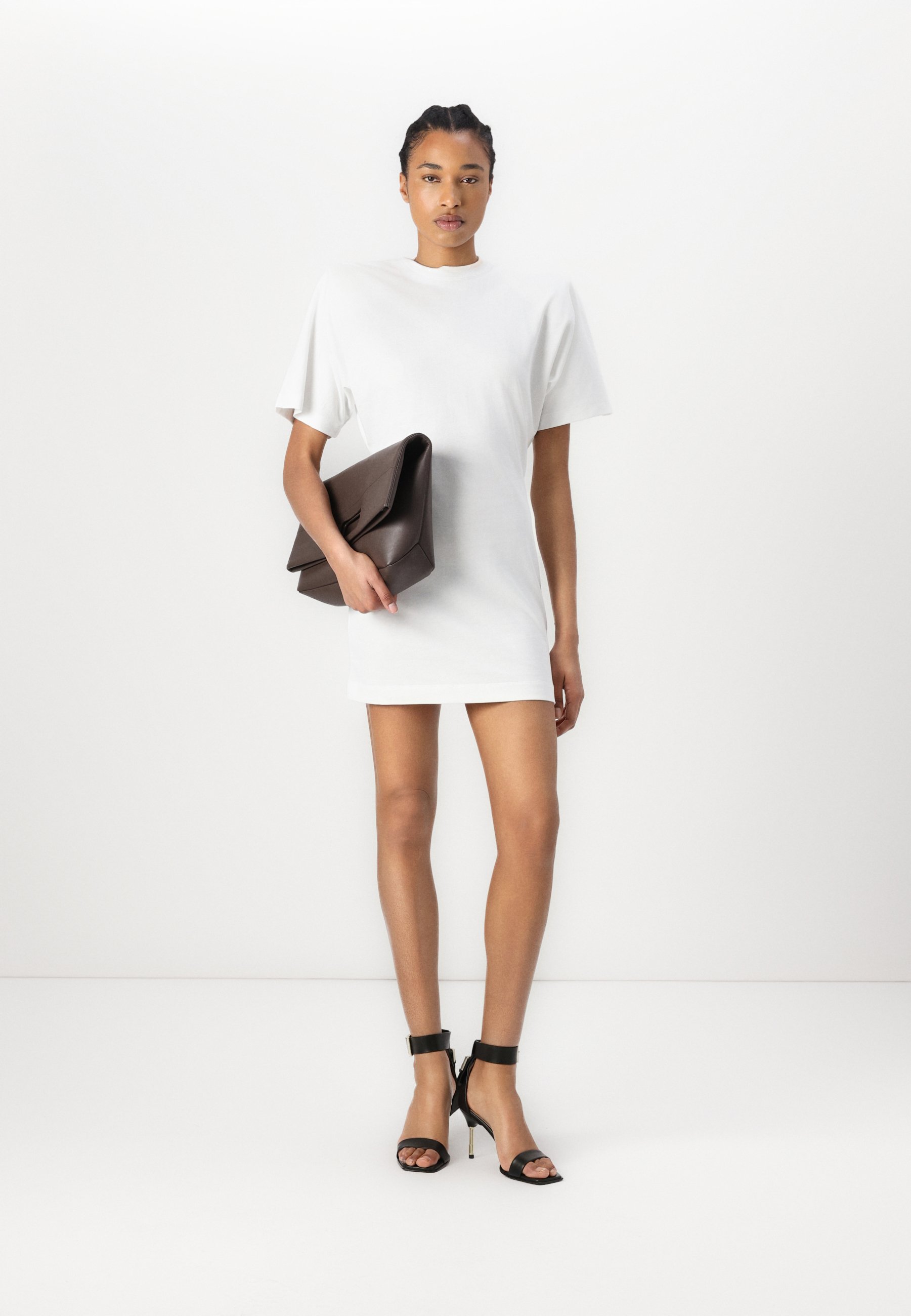 Pinko GRADY ABITO JERSONE - Jersey dress - bianco/white