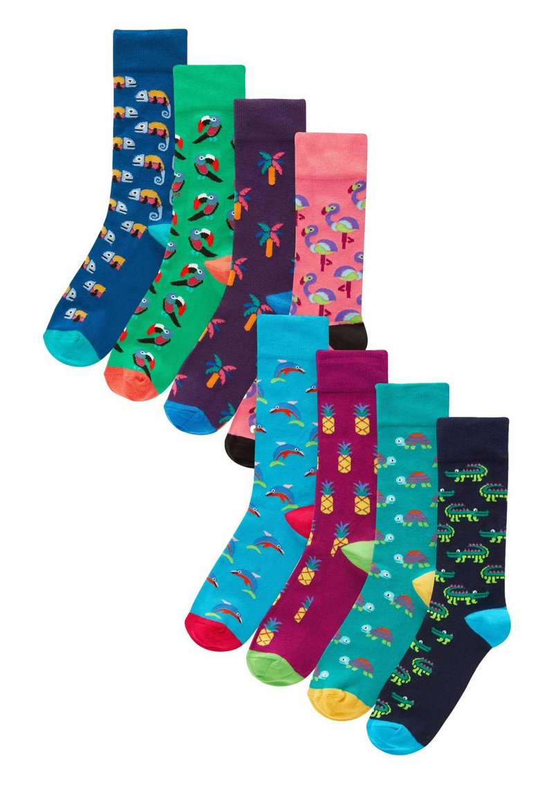 Next GEOMETRIC PATTERN 8 PACK - Strømper - bright animals