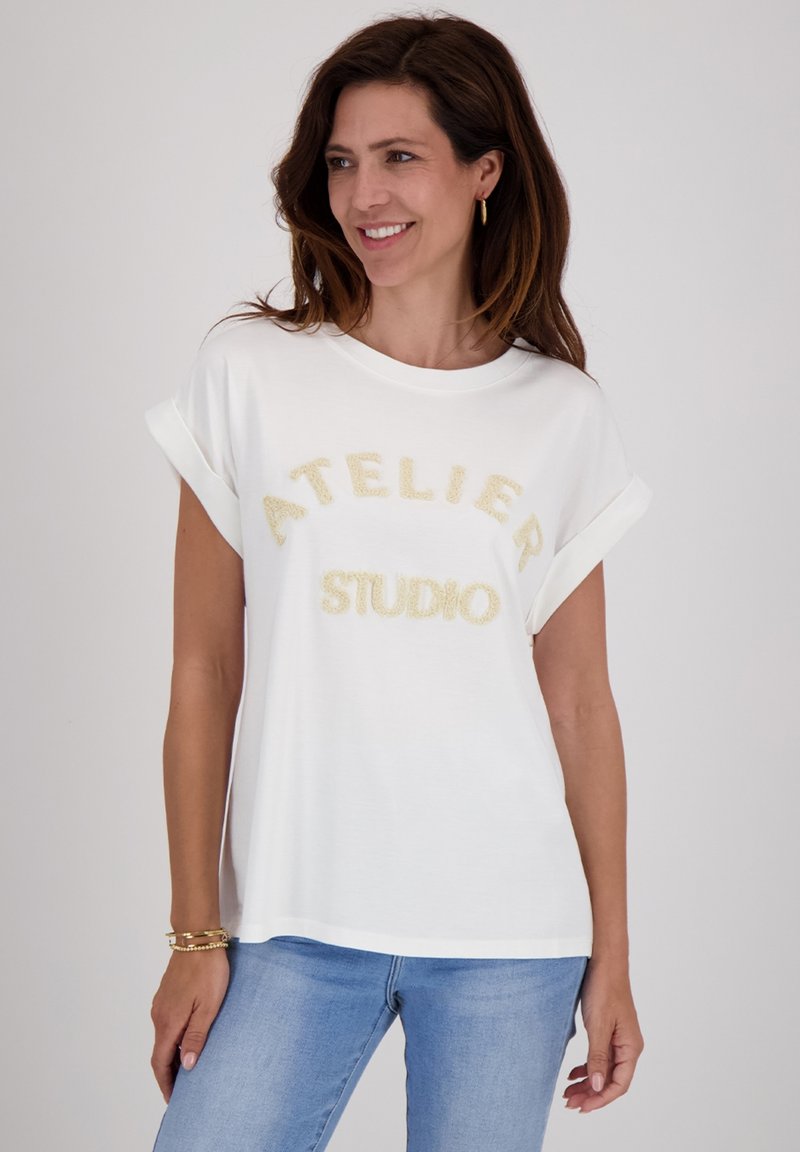 JE M'APPELLE T-shirt print - beige