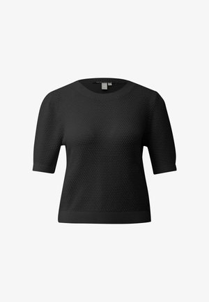 QS, T-shirt print - schwarz