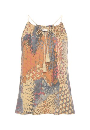Buffalo Top - orange blau bedruckt