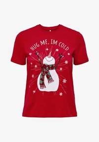 Não selecionado, urban red print:snowman