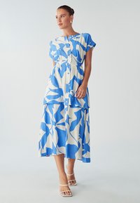 WILLA TEDDY MIDI DRESS - Marškininė suknelė - blue abstract geo