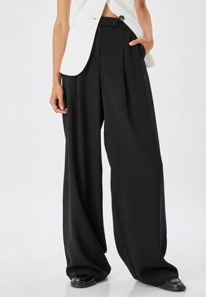 Koton RISE PALAZZO - Pantaloni - black