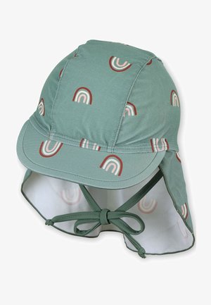 Sterntaler BADEM�TZE MIT NACKENSCHUTZ REGENBOGEN - Mütze - dunkelgrün meliert