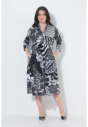 MIXED FLORAL PRINT STRETCH SLINKY - Jerseykleid - snow white