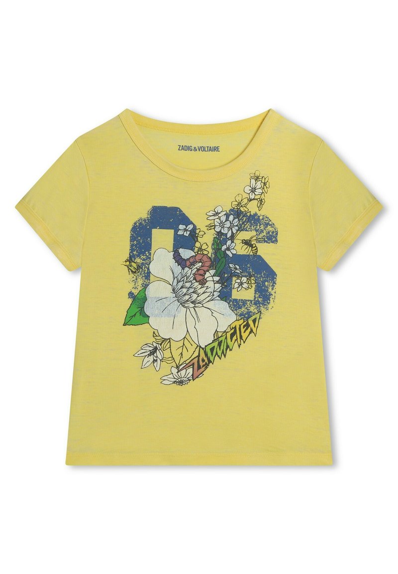 Zadig & Voltaire T-shirt print geel