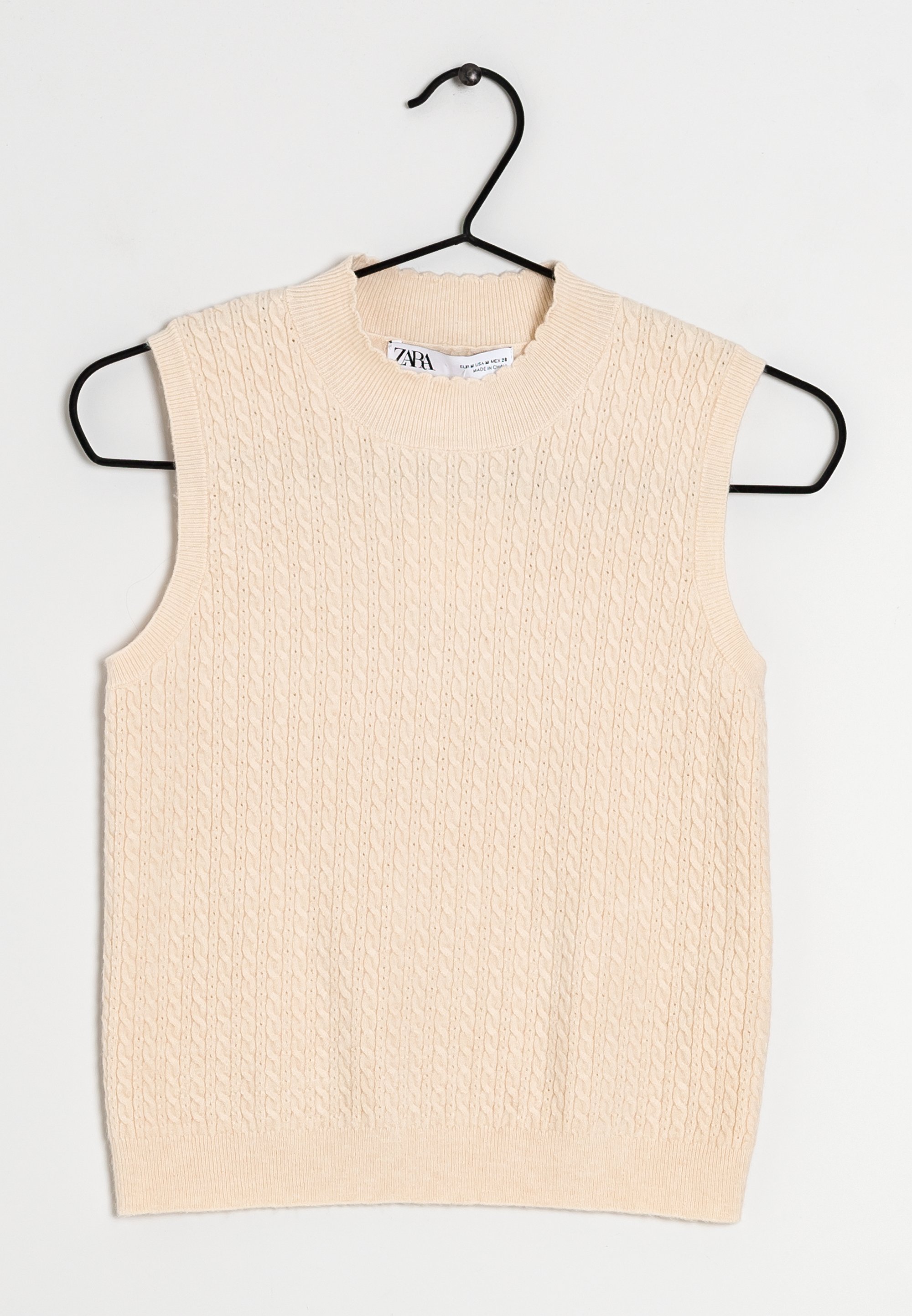 Zara Weste beige (Pre-owned) Zalando